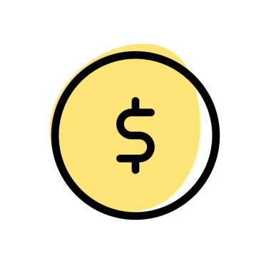 Dolar para sembolü madeni para, bankacılık ve yatırım