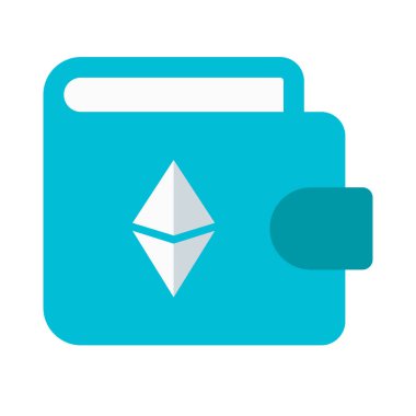 Beyaz bir arkaplanda izole edilmiş dijital kripto para biriminin ruhani cüzdanı