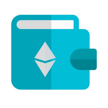 Beyaz bir arkaplanda izole edilmiş dijital kripto para biriminin ruhani cüzdanı