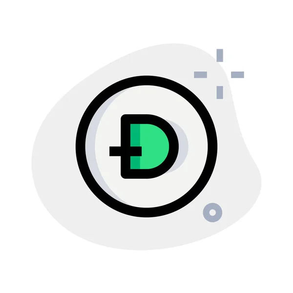 Salpicadero Aplicación Minera Logo Para Cryptocurrencies — Archivo Imágenes Vectoriales