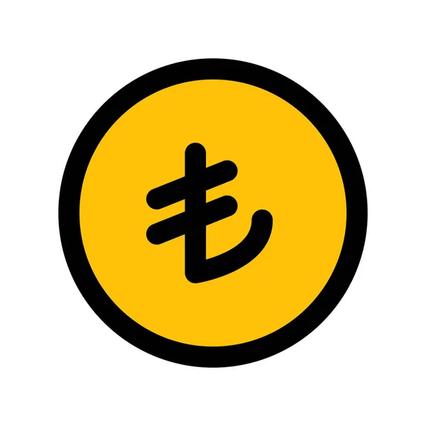 Символ Счет Финансы Турецкой Лиры — стоковый вектор