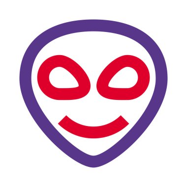 Anında haberci sohbetinde kullanılan uzaylı kafası emojisi