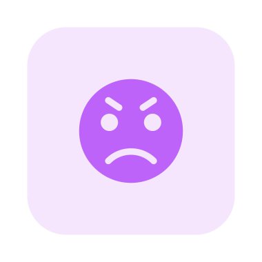 Kaşlarını çatan ifade ile üzgün yüz ifadesi.