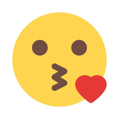 Sevimli yüz ifadesi ve kalp çarpıcı bir öpücük.