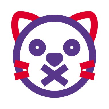 Kedi suratı yasak ifade için çarpıştı.