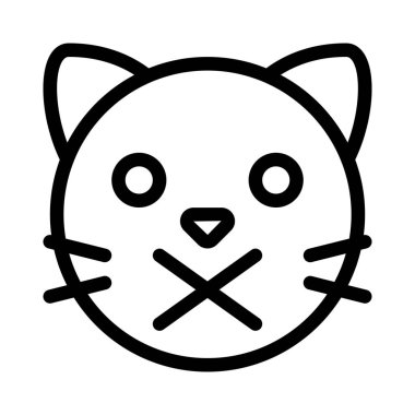 Kedi suratı yasak ifade için çarpıştı.