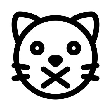 Kedi suratı yasak ifade için çarpıştı.