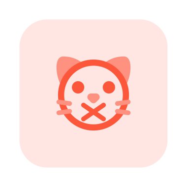 Kedi suratı yasak ifade için çarpıştı.