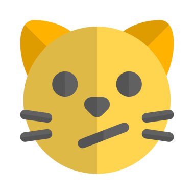 Kafası karışmış kedi yüz ifadesi anında kurye için emoji