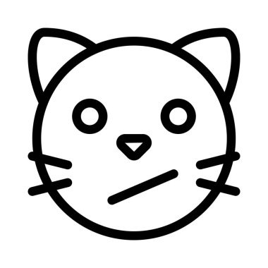 Kafası karışmış kedi yüz ifadesi anında kurye için emoji