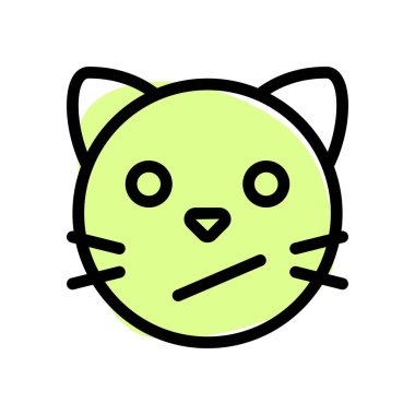 Kafası karışmış kedi yüz ifadesi anında kurye için emoji