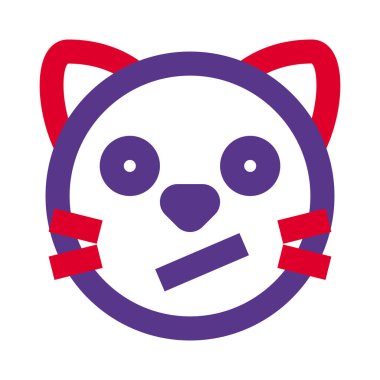 Kafası karışmış kedi yüz ifadesi anında kurye için emoji