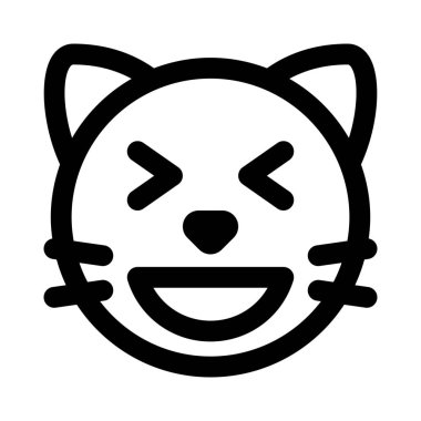 Aynı anda sırıtan şaşı kedi.