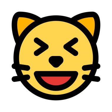 Aynı anda sırıtan şaşı kedi.