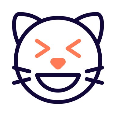 Aynı anda sırıtan şaşı kedi.