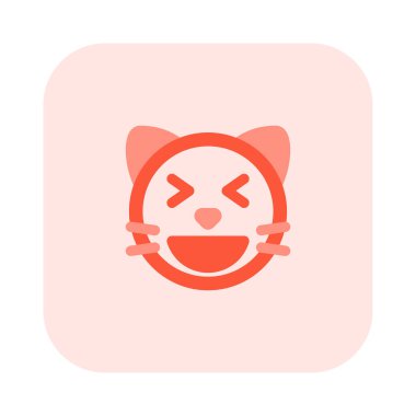 Aynı anda sırıtan şaşı kedi.