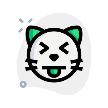 Gözleri kapalı, turuncu gözlü, şaşı kedi.