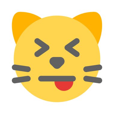 Gözleri kapalı ve dışa dönük şaşı kedi ifadesi