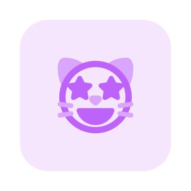 Yıldızların vurduğu mutlu kedi ifadesi internette paylaşıldı