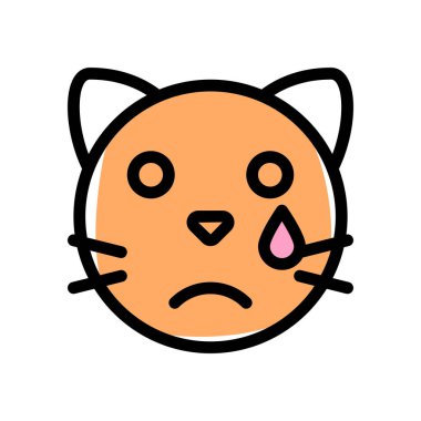 Gözyaşı damlası damlatan kedi.