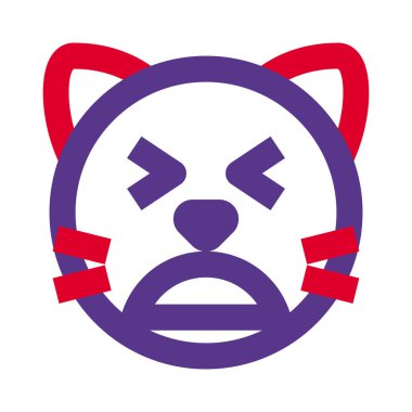 Yorgun kedi emojisi Gözler kapalı paylaşılan çevrimiçi