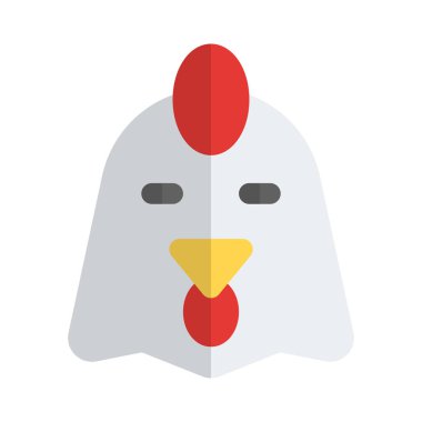 Sohbet için gözleri kapalı tavuk suratı.