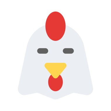 Sohbet için gözleri kapalı tavuk suratı.