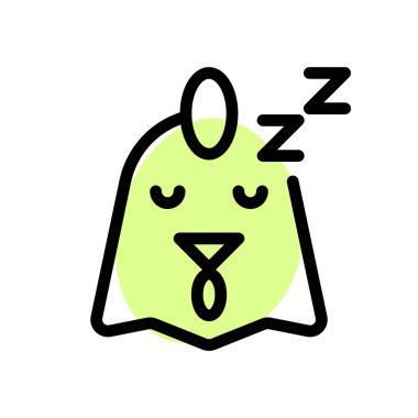 Ulakta paylaşılan uyuyan tavuk simgesi resim gösterimi