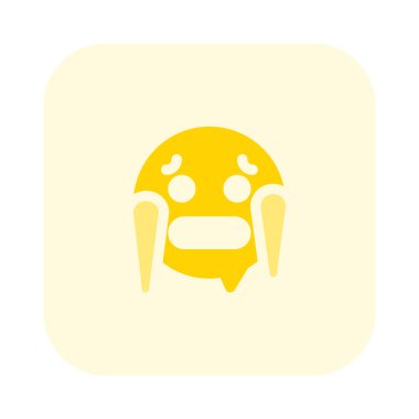 Kış emojisinin soğuk ve keskin yüzü.