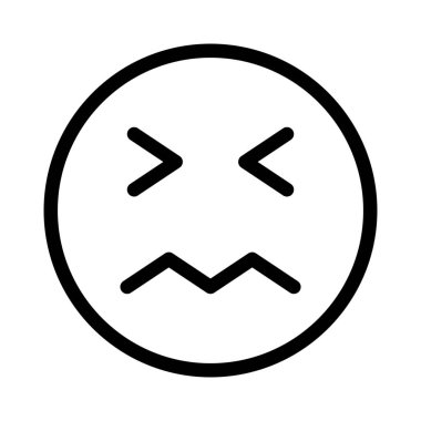 Gözler şaşkın resimsel temsil simgesi ile kapalı