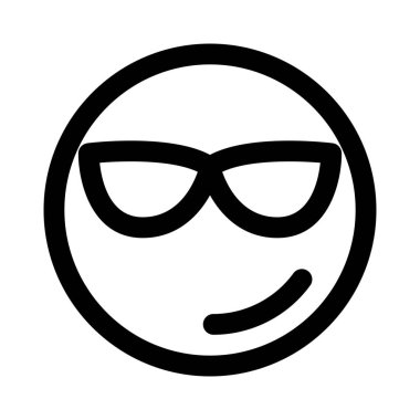 İnternette paylaşılan güneş gözlüğü takan havalı ifade emojisi