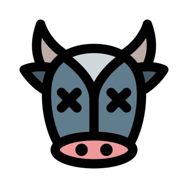 İnternette iki gözü şaşı emojiyle paylaşılan inek