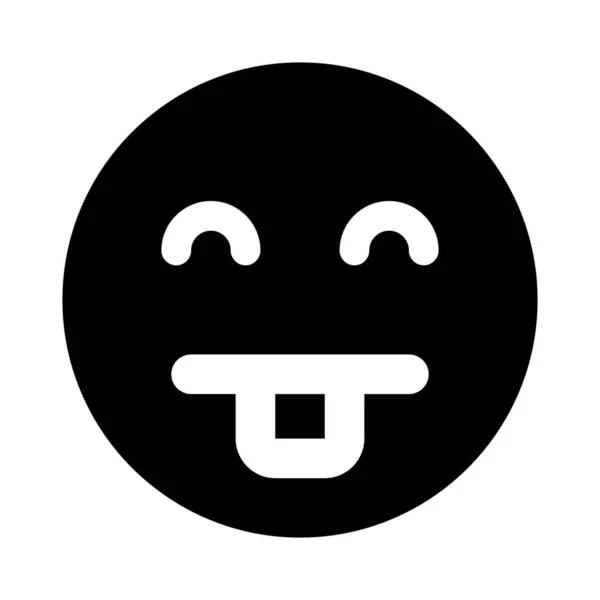Buck Dents Nerd Visage Emoticon Avec Stéréotype Expression — Image vectorielle