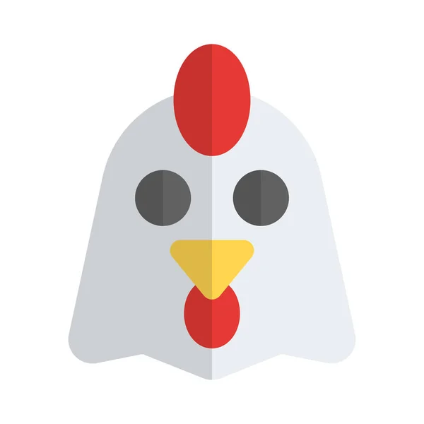 Representación Pictórica Del Emoticono Pollo Compartido Mensajero Línea — Vector de stock