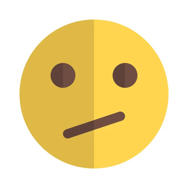 Emoticon Confused Facial Expression Shared Online — стоковый вектор