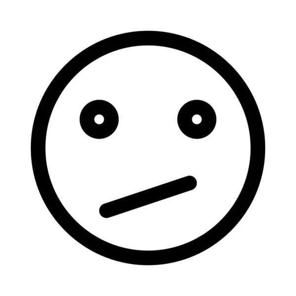 Emoticon Συγκεχυμένη Έκφραση Προσώπου Κοινή Χρήση Στο Διαδίκτυο — Διανυσματικό Αρχείο