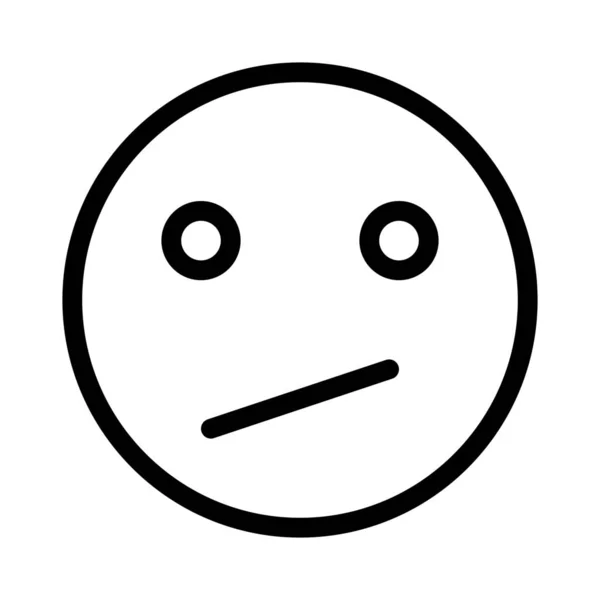 Emoticon Com Expressão Facial Confusa Compartilhada Online — Vetor de Stock