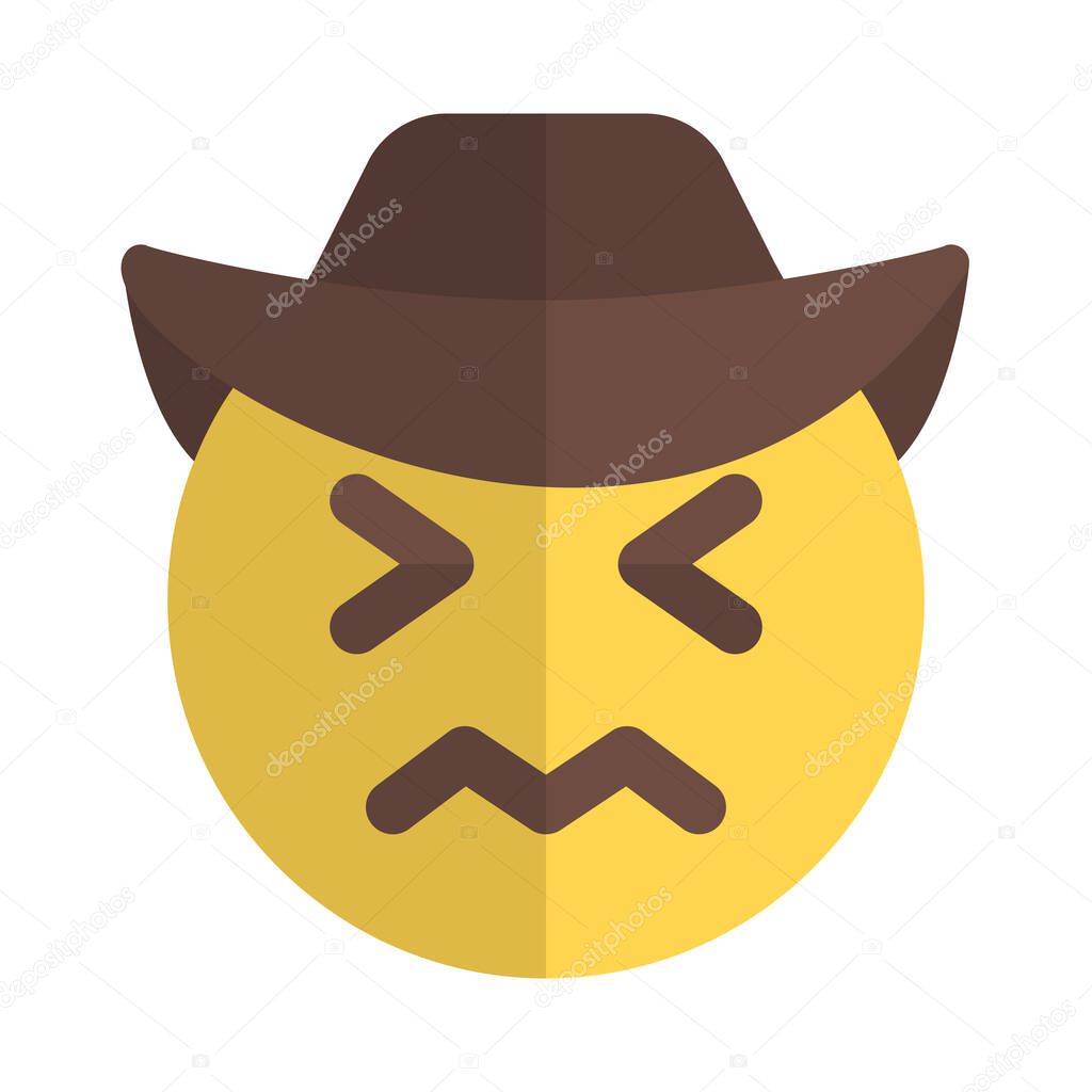 Vettoriale stockConfuso Cowboy Faccia Espressione Con Cappello Emoticon di  ©get4net #564479272, image size:1024x1024