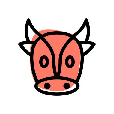 İnek suratlı, uzun boynuzlu ve uzun atlı.