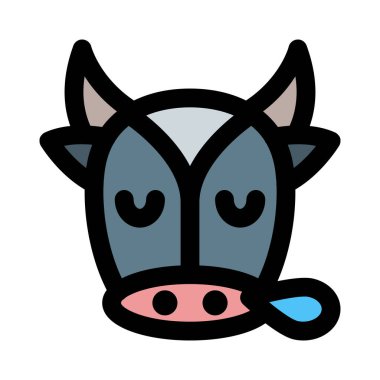 Ter damlasıyla yorgun inek suratı emojisi