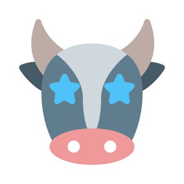 Evcil inek ifadelerine takılıp kalmış bir yıldız.