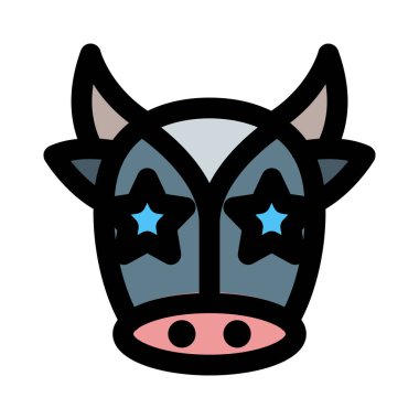 Evcil inek ifadelerine takılıp kalmış bir yıldız.