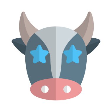 Evcil inek ifadelerine takılıp kalmış bir yıldız.