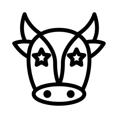 Evcil inek ifadelerine takılıp kalmış bir yıldız.