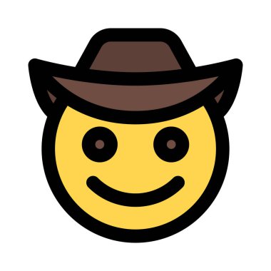 Gülümseyen yüz ifadesi olan kovboy anında kurye olarak kullanmıştı.