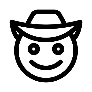 Gülümseyen yüz ifadesi olan kovboy anında kurye olarak kullanmıştı.