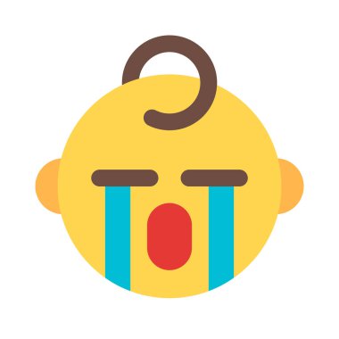 Akan gözyaşlarıyla ağlayan küçük bebek ifadesi