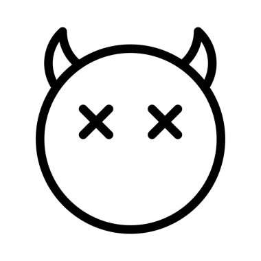 Boynuzlu şeytan ölü emojiyi andırıyor.