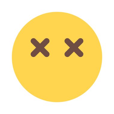 Ölü emojiyi andıran şaşı gözlü ölü ifade.