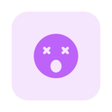 Şaşkın yüz ifadesi, şaşı gözler ve ağız emojisi.